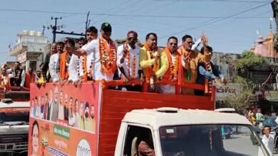 BJP's victory procession: भाजपा ने बिलासपुर में धूमधाम से निकाली विजय रैली, बड़ी संख्या में शामिल हुए कार्यकर्ता