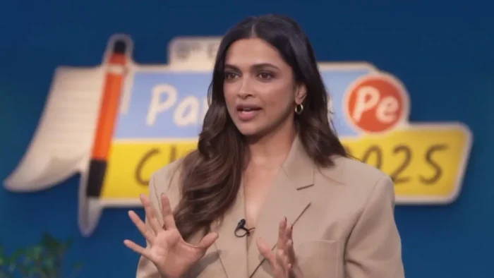 Deepika Padukone talks to children