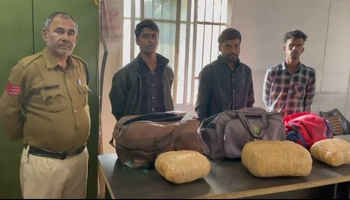 Ganja smuggler arrested: गांजा परिवहन करते 3 अंतर्राज्यीय गांजा तस्कर गिरफ्तार, 1 लाख से ज्यादा का गांजा जब्त