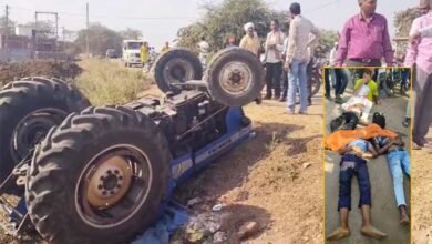 Tragic road accident: तेज रफ्तार ट्रैक्टर अनियंत्रित होकर पलटी, 3 युवकों की मौत 5 HADSA 3 KI MOUT