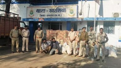 Big action of police: पुलिस की बड़ी कार्रवाई, कंटेनर वाहन से 94 लाख का शराब जब्त