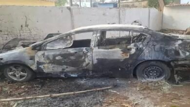 शिक्षक की कार में बदमाशों ने लगाई आग, पुलिस कर रही जांच 8 IMG 20250316 140045