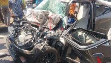 Terrible accident on Mahasamund