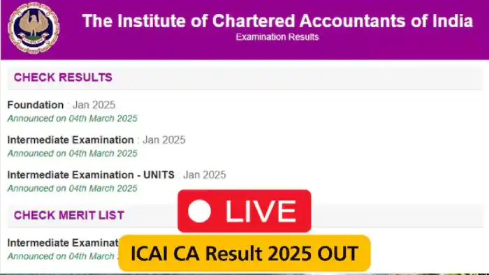 ICAI CA Result 2025