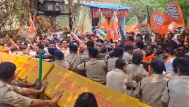 नेशनल हेराल्ड मामले पर गरमाई सियासत, बिलासपुर में भाजपा युवा मोर्चा का विरोध प्रदर्शन 7 IMG 20250418 144022 1