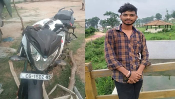 ट्रैक्टर चालाक ने बाइक सवार को कुचला, मौके पर मौत