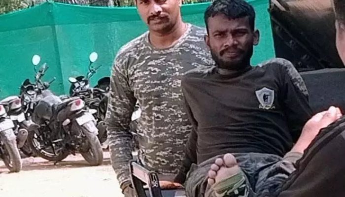 नक्सल ऑपरेशन के दौरान, IED ब्लास्ट में DRG का जवान घायल 1 Naxal operation