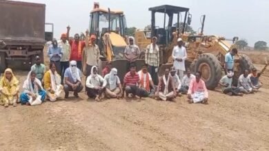 ग्रामीणों ने भारतमाला प्रोजेक्ट का किया विरोध, अफसरों पर लगाए भूमि का उचित मुआवजा नहीं देने का आरोप