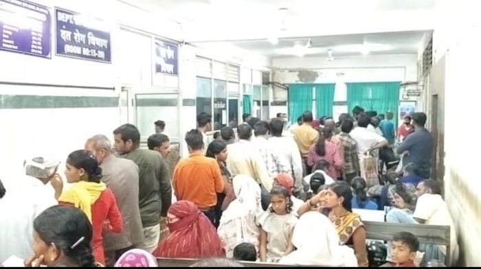 मौसम में बदलाव से फैला संक्रमण, OPD में लग रही लंबी कतार