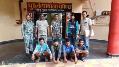 एरिया कमेटी के 2 इनामी सहित 6 नक्सली गिरफ्तार, विस्फोटक सामग्री बरामद