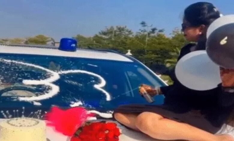 DSP पत्नी स्टंट, नीली बत्ती गाड़ी , हाईकोर्ट सख्ती, DSP wife stunt, Blue light car, High Court strictness, Affidavit, Chief Justice Ramesh Sinha, Farheen Birthday, शपथपत्र, चीफ जस्टिस रमेश सिन्हा, फरहीन बर्थडे,