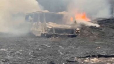 नवी मुंबई, तुर्भे सेक्टर-20, APMC मार्केट, Navi Mumbai, Turbhe Sector-20, APMC Market, truck terminal warehouse, fierce fire, truck parking, ट्रक टर्मिनल गोदाम, भीषण आग, ट्रक पार्किंग,
