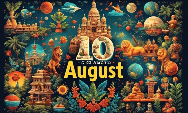 10 August India and world