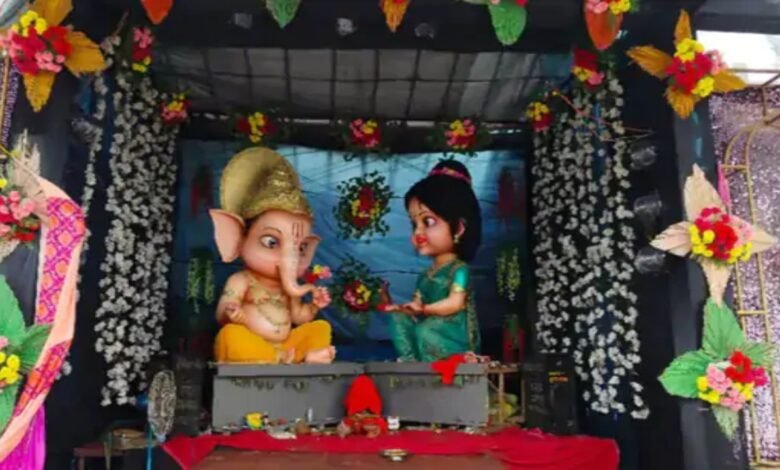 गणेशोत्सव गाइडलाइन, छत्तीसगढ़ नगरीय प्रशासन विभाग, बिना अनुमति पंडाल, 7 दिन पहले आवेदन, Ganeshotsav Guidelines, Chhattisgarh Urban Administration Department, Pandal without permission, Apply 7 days in advance, Big pandal layout map, 15 feet distance between pandal and building, बड़े पंडाल ले-आउट मैप, पंडाल और भवन के बीच 15 फीट दूरी,