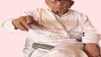 RSS senior pracharak Shantaram dies, Raipur aged 94 years, Harihar Kshetra Kedar Island Madku re-established, Resignation from State Bank of India manager post, Full-time Sangh worker, District, Department, State Pracharak, Area Contact Head, Social service and organisation power, Ram-Lakshman analogy with archaeologist Padma Shri Arun Sharma,