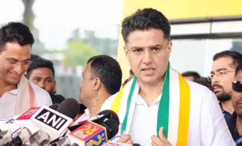 Raynandgaon, Durg, Congress, vote thief, leave the throne, Sachin Pilot, Bhilai, rally, Bilaspur, Beltara, Mungeli, Bhupesh Baghel, badge, signature campaign, Election Commission, BJP, allegation, public, electricity bill, farmer, school, hospital, government,