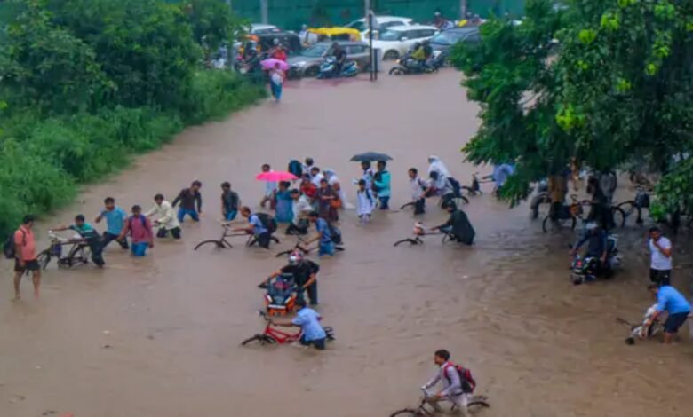 Punjab floods, Himachal rain record, Shimla landslide, 29 people died, NDRF rescue operation, 1312 villages affected, Gurugram rain, UP rain alert, Bihar floods, Rajasthan rain, Madhya Pradesh dam overflow, Meteorological department red alert,