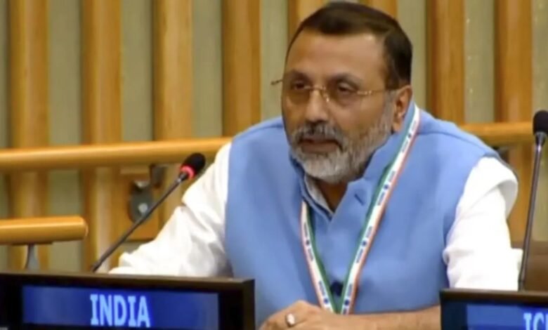 Nishikant Dubey, United Nations, Pakistan, Operation Sindoor, India, UNGA, Cross-border terrorism, Child rights violation, CAAC, PoK, Pahalgam attack, Indian Army, Surgical strike, Terrorism, BJP, Afghanistan border, WHO report,
