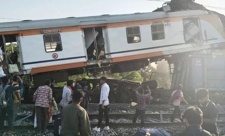 Bilaspur train accident, MEMU train, assistant loco pilot suspension, Rashmi Raj, CRS inquiry, railway safety, Lal Khadan collision, goods train accident, technical investigation, railway administration, operational engineer removed, force leave, TRD officer Vivek Kumar,