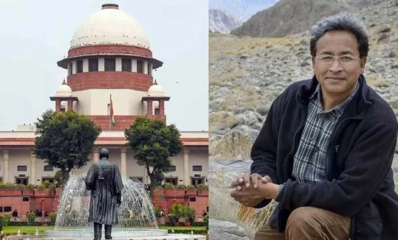 Sonam Wangchuk, Supreme Court hearing, Geetanjali Angmo petition, NSA detention, illegal custody claim, Ladakh protests, Sixth Schedule demand, preventive detention, fundamental rights violation, Aravind Kumar bench, NV Anjaria, FIR validity, government response, environmental activist, dissent suppression claim, Ladakh administration, public order concerns,