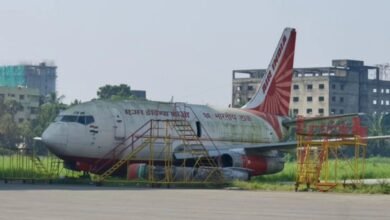 Boeing 737-200, Air India aircraft, Kolkata Airport, abandoned aircraft, 13 years idle plane, road transportation, tractor-trailer transport, Bengaluru training aircraft, aviation negligence, asset management failure, Pratt & Whitney engine,