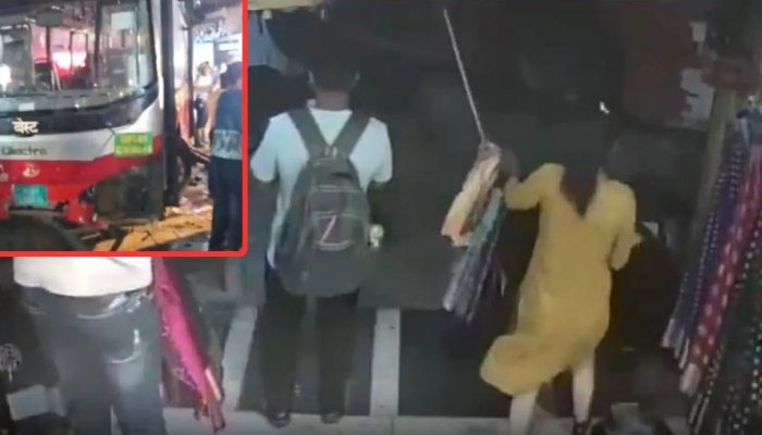 भांडुप बस हादसे का CCTV वीडियो आया सामने, सड़क पर खड़े लोगों को कुचलती दिखी बेकाबू बस 1 भांडुप