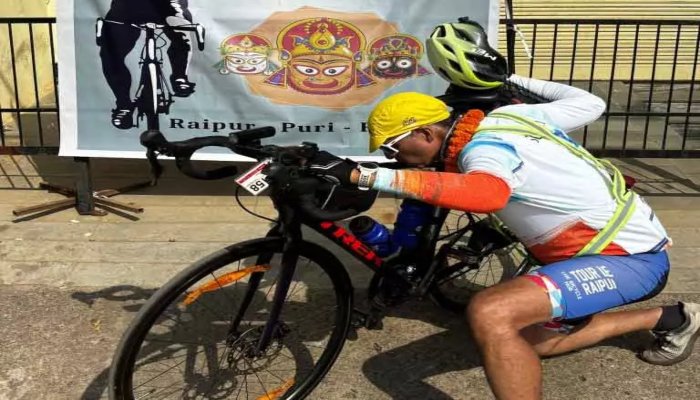 NIT रायपुर के कर्मचारी ने 1200 किलोमीटर साइकिलिंग इवेंट में रचा नया इतिहास 1 रायपुर