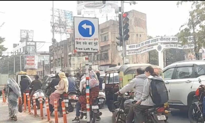 लेफ्ट फ्री नियम की अनदेखी से बिलासपुर में बढ़ रहा ट्रैफिक जाम, जागरूकता से ही मिलेगा समाधान 1 IMG 7644