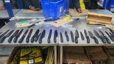 Knives Seized In Online Shopping Warehouses