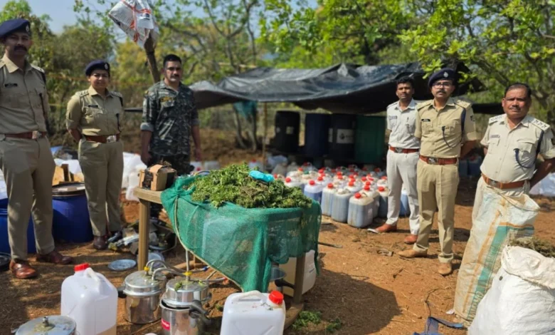 ओडिशा–आंध्र सीमा पर बड़ी कार्रवाई, 205 करोड़ रुपये के मादक पदार्थ जब्त 1 26 02 2026 odisha police drug strike