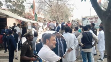 राहुल गांधी ने सुल्तानपुर में मोची रामचेत के परिवार से की मुलाकात 2 IMG 9313