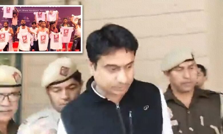 भारत मंडपम में हंगामा: यूथ कांग्रेस अध्यक्ष उदय भानु चिब समेत 8 गिरफ्तार 1 IMG 9417