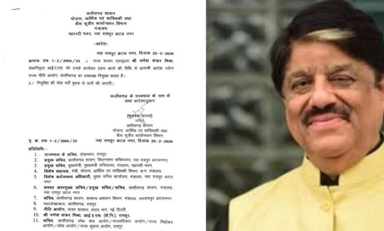 रायपुर: गणेश शंकर मिश्रा बने राज्य नीति आयोग के उपाध्यक्ष 1 IMG 9509