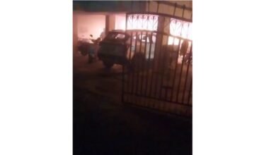 Fire in transformer