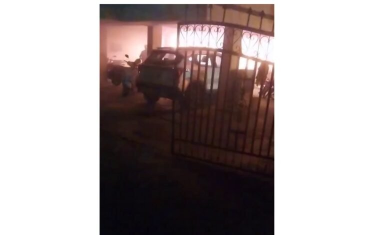 Fire in transformer