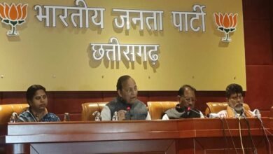 Nari Shakti Vandan Adhiniyam, Women Reservation Bill India, BJP vs Congress, Arun Singh BJP statement, Vishnu Deo Sai speech, women empowerment politics, 33 percent reservation bill, opposition protest India, Chhattisgarh BJP press conference,