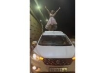 Stunt-performing