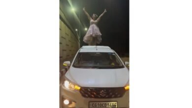Stunt-performing: रफ्तार और नशे का 'रील' कार की छत पर बियर की बोतल लहराती दिखी युवती.... 5 Stunt-performing