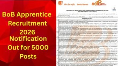 Bank of Baroda Recruitment 2026, BoB Apprentice Recruitment, Bank of Baroda Apprentice Vacancy, Apprentice Jobs 2026, Banking Jobs India, Graduate Apprentice Jobs, Bank Jobs 2026, Government Bank Vacancy, BoB 5000 Posts, Apprentices Act 1961, Online Application 2026, Bank of Baroda Careers, NATS Portal, NAPS Portal, Banking Career Opportunity, Fresh Graduate Jobs, Apprentice Stipend, Bank Recruitment Notification, Sarkari Naukri 2026,