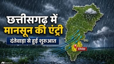 छत्तीसगढ़ में मानसून की एंट्री, दंतेवाड़ा से हुआ आगाज, अगले 48 घंटे में बढ़ेगी बारिश की गतिविधि 2 Monsoon in Chhattisgarh 1