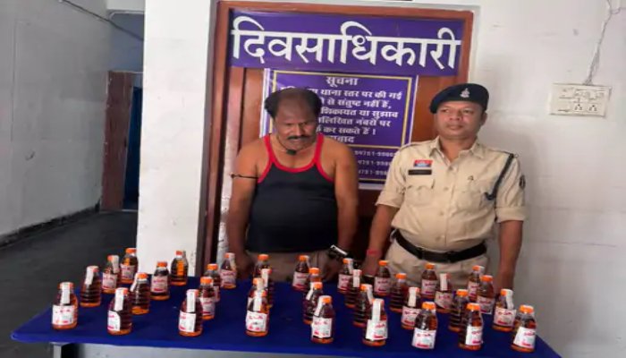 अवैध शराब कारोबार पर पुलिस की कार्रवाई, आदतन बदमाश गिरफ्तार 1 शराब