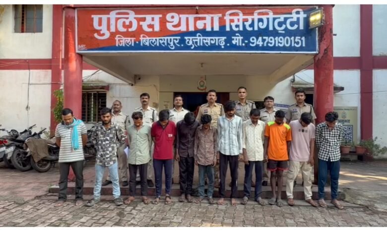 सिरगिट्टी पुलिस की कार्रवाई